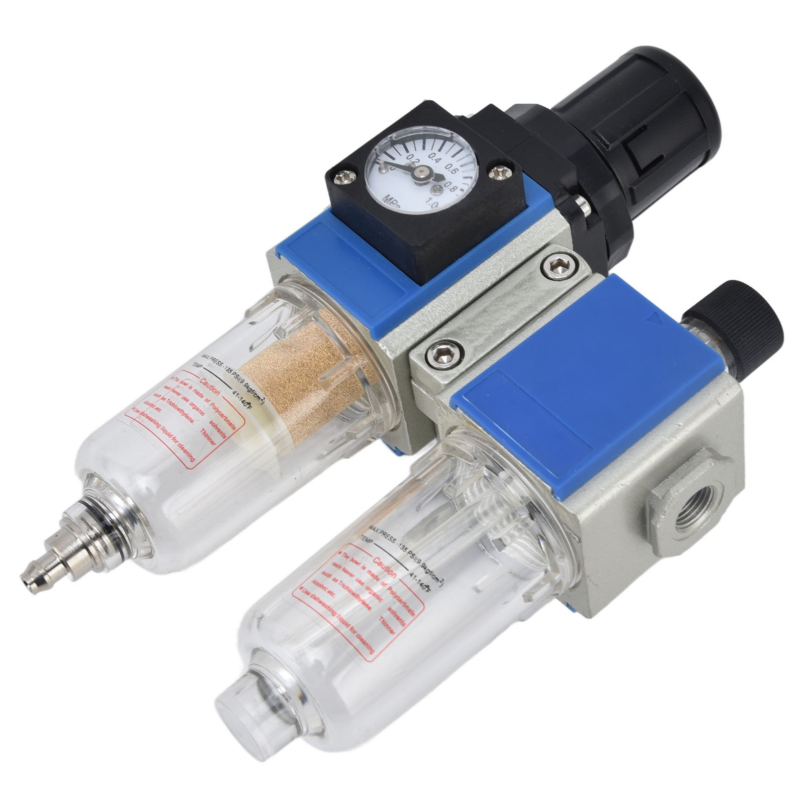 Air Compressor Filter Pressure Regulator Lubricator Combination Water Oil S