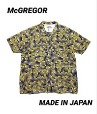 McGREGOR Men Top Polyhemp Hawaiian Shirt M Size Vintage Limited Edition VHTF Pop