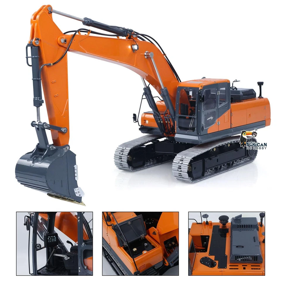 1/14 LESU DX350LC RC Metal Hydraulic Excavator Brushless Pump Light Finished - Image 3 of 4