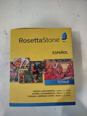 ROSETTA STONE NEW Learn ESPAÑOL Spanish Version Level 1, 2, 3 4 CD Language 2012