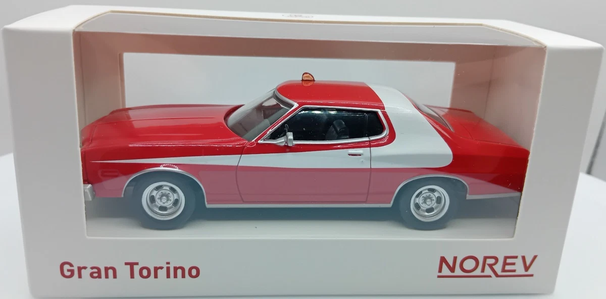 [NEW] Norev Starsky and Hutch Red White Ford Gran Torino 1975 Scale 1:43 Diecast