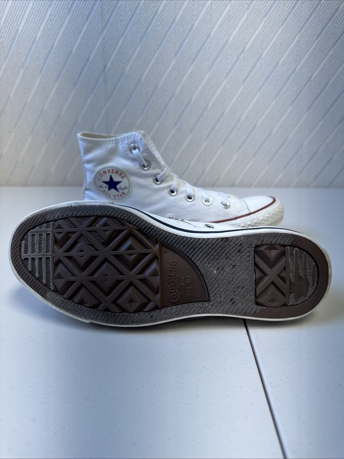 Converse All Star Hi Optical White High Top Canvas Shoes Men's US 5 M7650 thumbnail 8