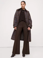 Bananarepublic - Mid-Rise Flare Stretch Wool-Blend Pant - Free Ship