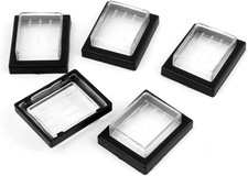 5 Pcs Rectangle Plastic Waterproof Anti-Dust Switch Covers Protectors
