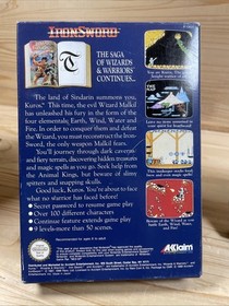 NES Spiel &bull; IronSword: Wizards & Warriors II (2) &bull; OVP + Anleitung + Case #B16