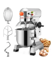 Commercial Electric Food Mixer Dough Food Mixer 15Qt 3 Speeds Pizza Bakery 600W