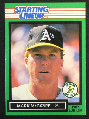 #ad #ad 1989 Starting Lineup MARK McGwire Baseball Card $2.75
