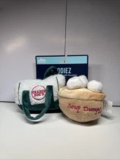 Trader Dogs And Soup Dumplings Dog Toy With Speaker - NEW! (NOT Trader Joes)
