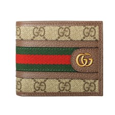 Gucci Men's Leather Brown Interior Ophidia Bifold Wallet