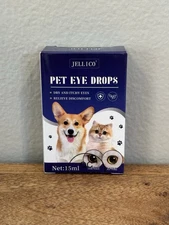 Dog/Cat Eye Drops for Dry/Itchy Eyes & Discomfort, 15ml, New, Factory Sealed 
