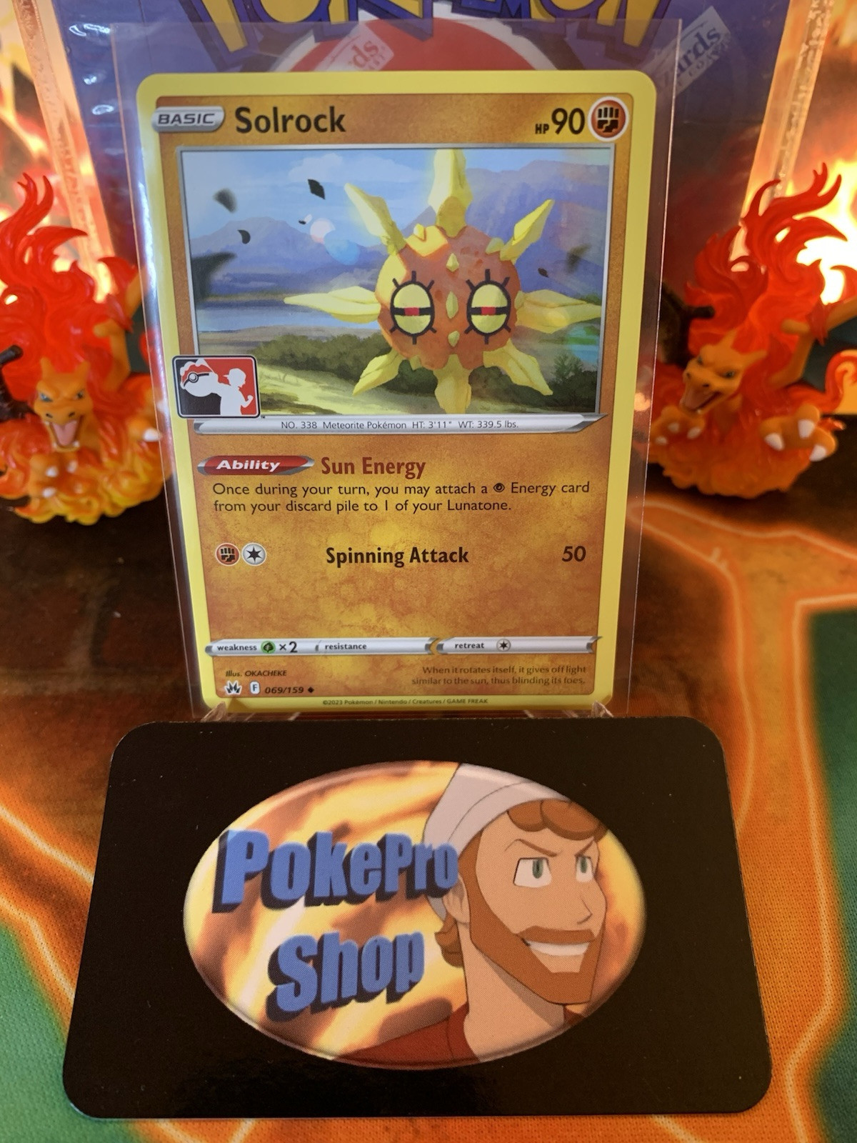 2023 Play! Pokemon Prize Pack Series 3 Solrock 69 - NM