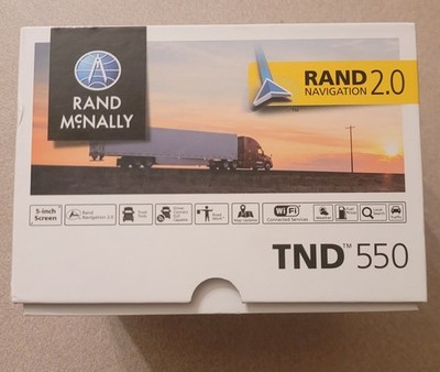 RAND MCNALLY TND-550 LM 5'' TRUCK GPS RECEIVER TND550 with Accessories