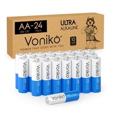 Voniko - Premium Grade AA Batteries - 24 Pack - 24 Count Pack of 1 , Blue