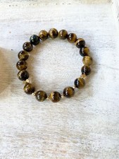Tiger  s Eye handmade Bracelet High Quality Natural gemstone beads 8mm Healing