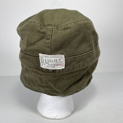 Rugby Polo Ralph Lauren Hat Field Cap Mens S/M Weather Army Green