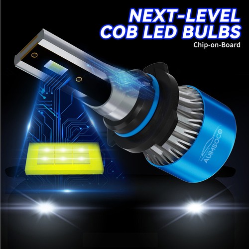 9005 H11 LED Headlight High Low Beam Bulbs Super Bright Xenon White 10000K - Picture 11 of 12