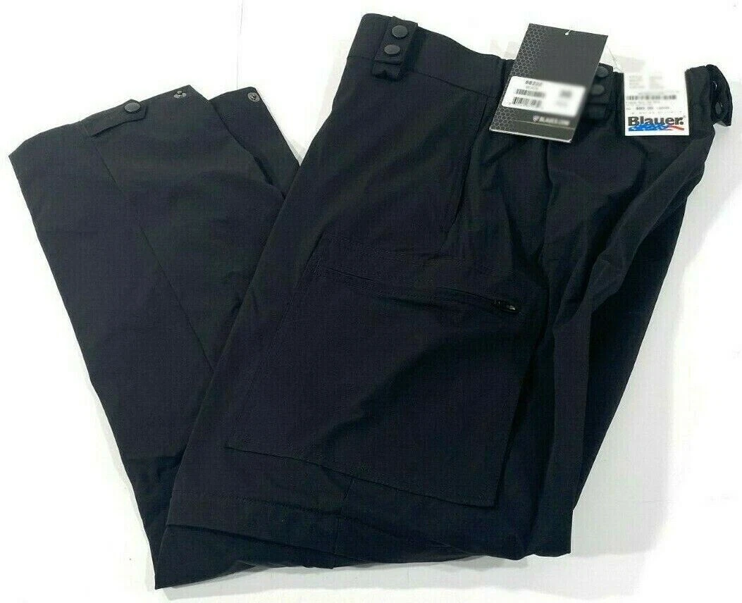 MENS 28 REGULAR BLAUER WATERPROOF FLEXFORCE ZIP-OFF BIKE RAIN PANTS 8822Z BLACK