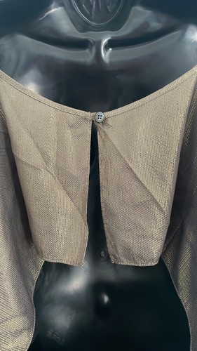 Elizabeth & James Metallic Gold Cocktail Dress Size L - Picture 9 of 13