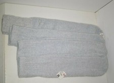 4 PAIR Over Calf Tube  Crew SOCKS GRAY see photo NEW OOP Unisex Diff Lengths