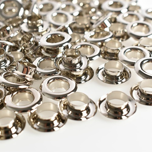 100x Brass Eyelets Grommets Washers Kit Fix Tool DIY Clothing Craft DIY 5mm 8mm - Picture 2 of 12