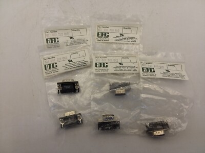 EDAC 621-009-260-042 CONNECTOR PLUG 9 POSITION SERIES 621 SOLDER TYPE LOT OF 5