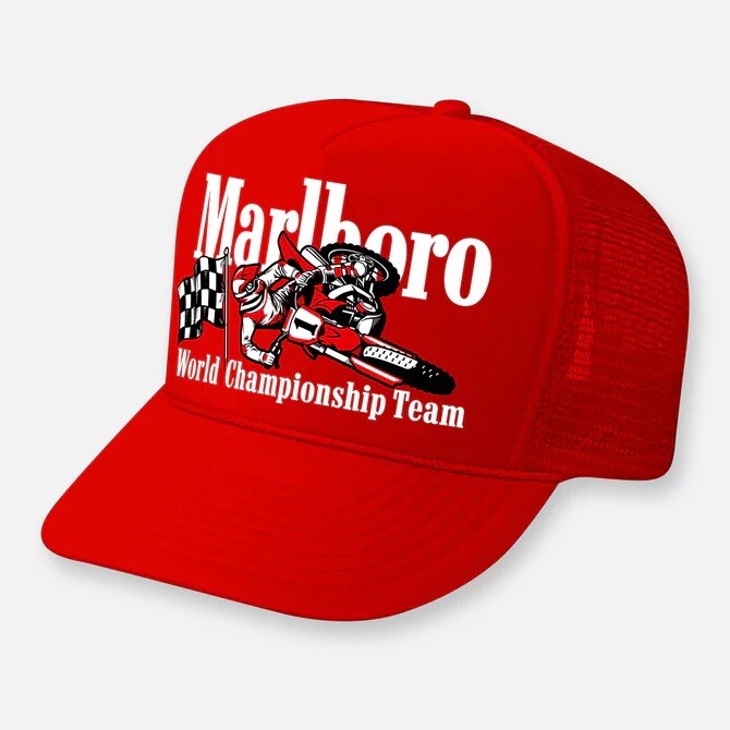 Brand New Embroidered Marlboro Moto SnapBack