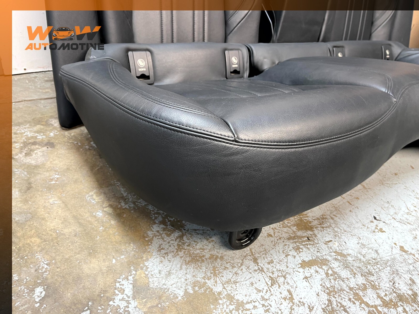14-17 MASERATI GHIBLI REAR SECOND 2nd ROW SEAT ASSEMBLY BLACK OEM