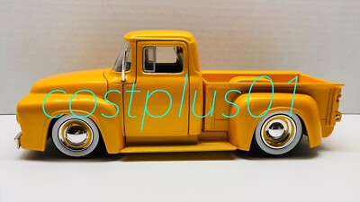 JADA BTM 1956 FORD F100 1:24 YELLOW MOON WHEEL 2008 VERSION JADA BTM 1956 FORD F100 1:24 YELLOW MOON WHEEL 2008 VERSION