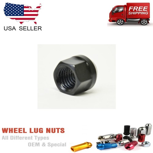 20 PCs BLACK 14X1.5 OPEN END BULGE ACORN LUG NUTS - Picture 5 of 5