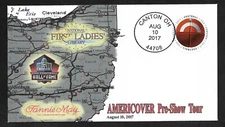 #5203 Football - Americover Pre-Show Tour Cachet- Non FDC 8/10/2017, Canton, OH