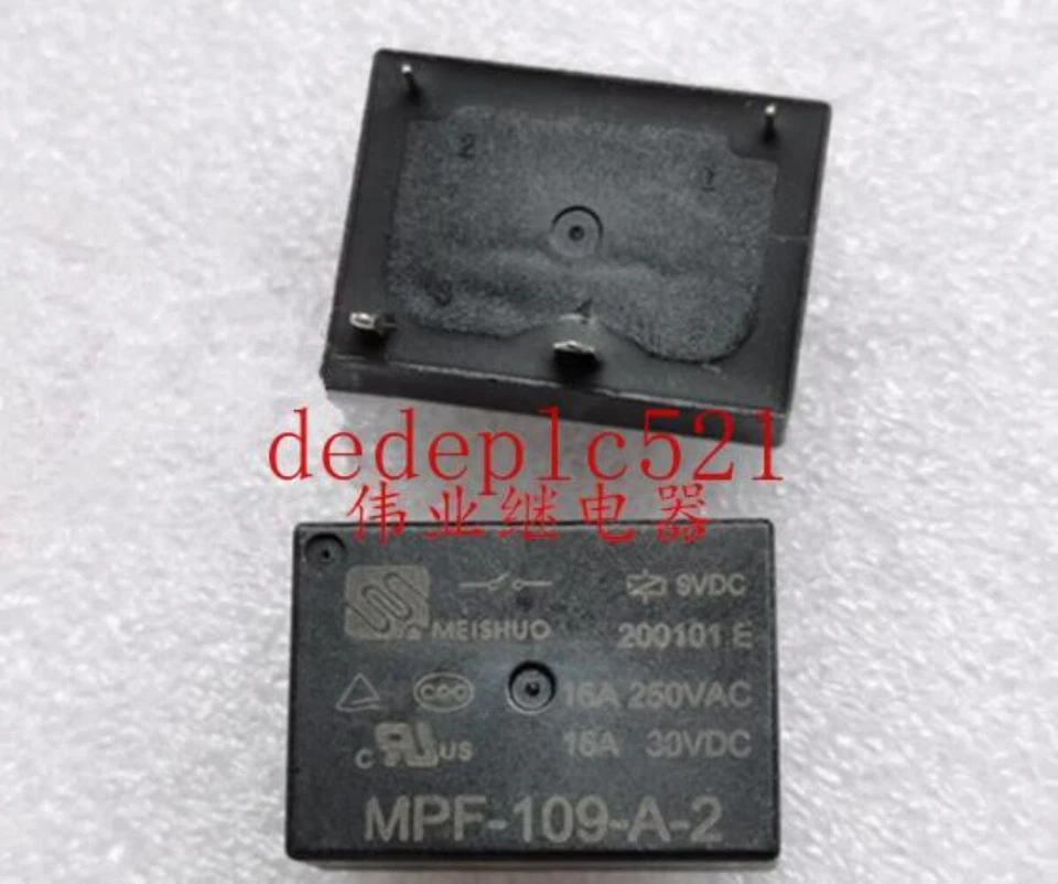 3pcs NEW Meishuo MPF-109-A-2 9VDC Home Appliance Power Relay