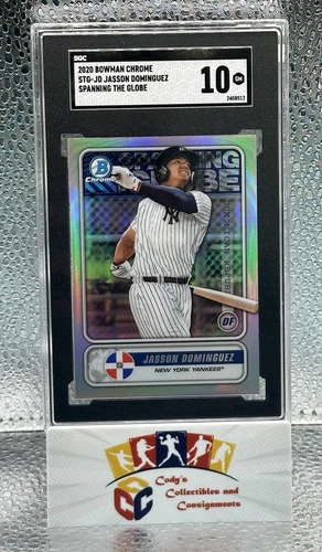 2020 Bowman Chrome Jasson Dominguez Spanning the Globe #STG-JD Yankees RC SGC 10