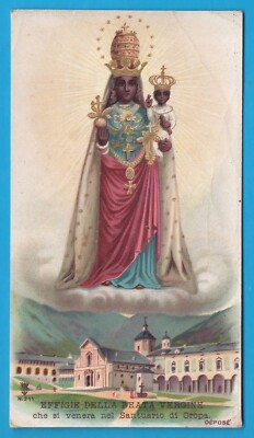 Blessed Virgin of Gold Prayer SLEM 211 santino holy card pious image MA1048
