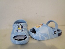 Bluey Toddler EVA Open Toe Cushioned Footbed Ankle Strap Slip on Sandal Blue 11T