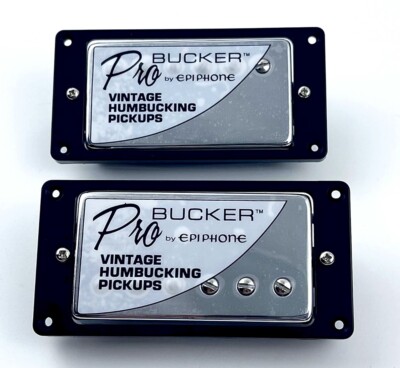 Epiphone ProBucker Chrome Vintage Humbucker Pickup Set LP&SG 5 Wire Korea OEM