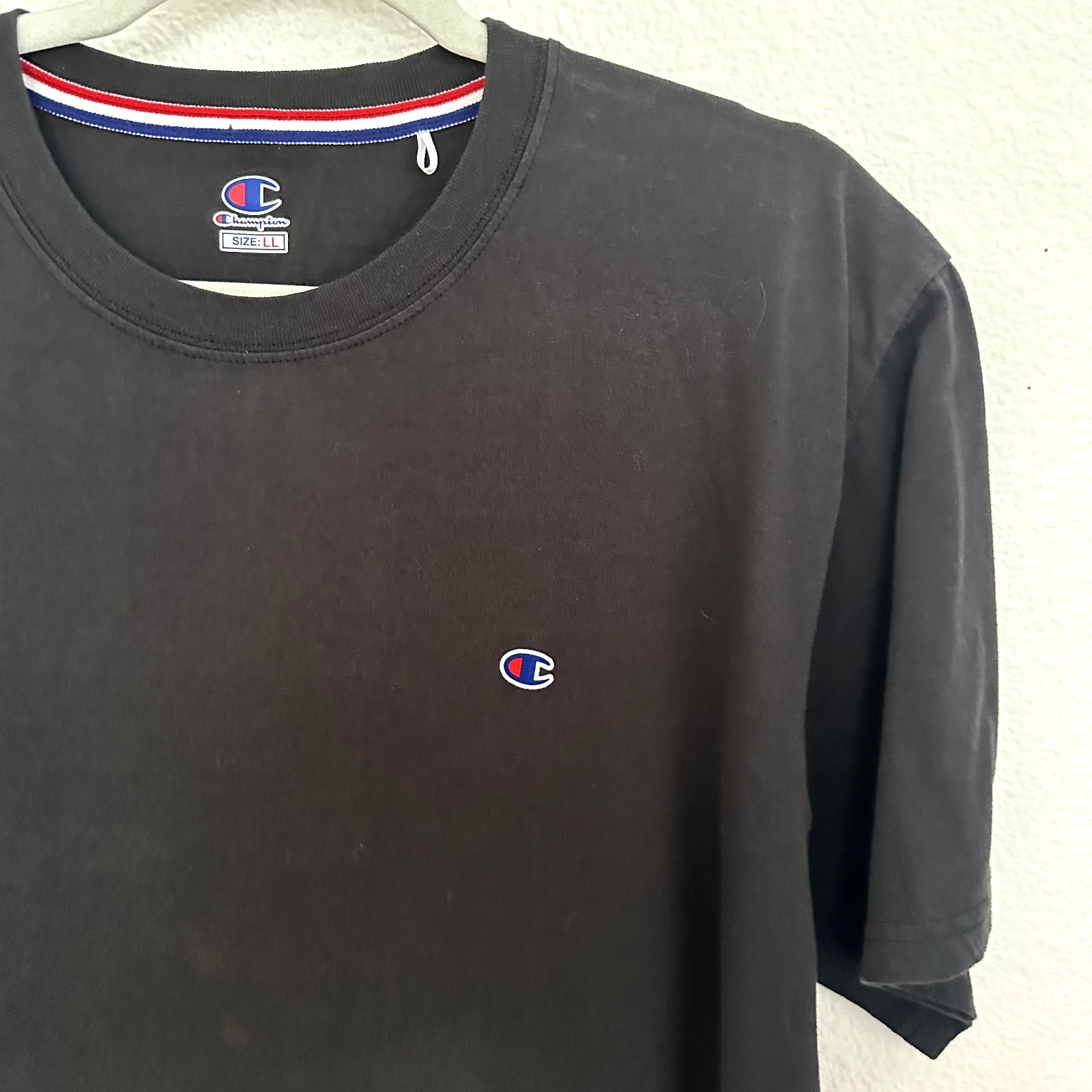 Champion Solid Black Basic Short Sleeve T-shirt -… - image 3