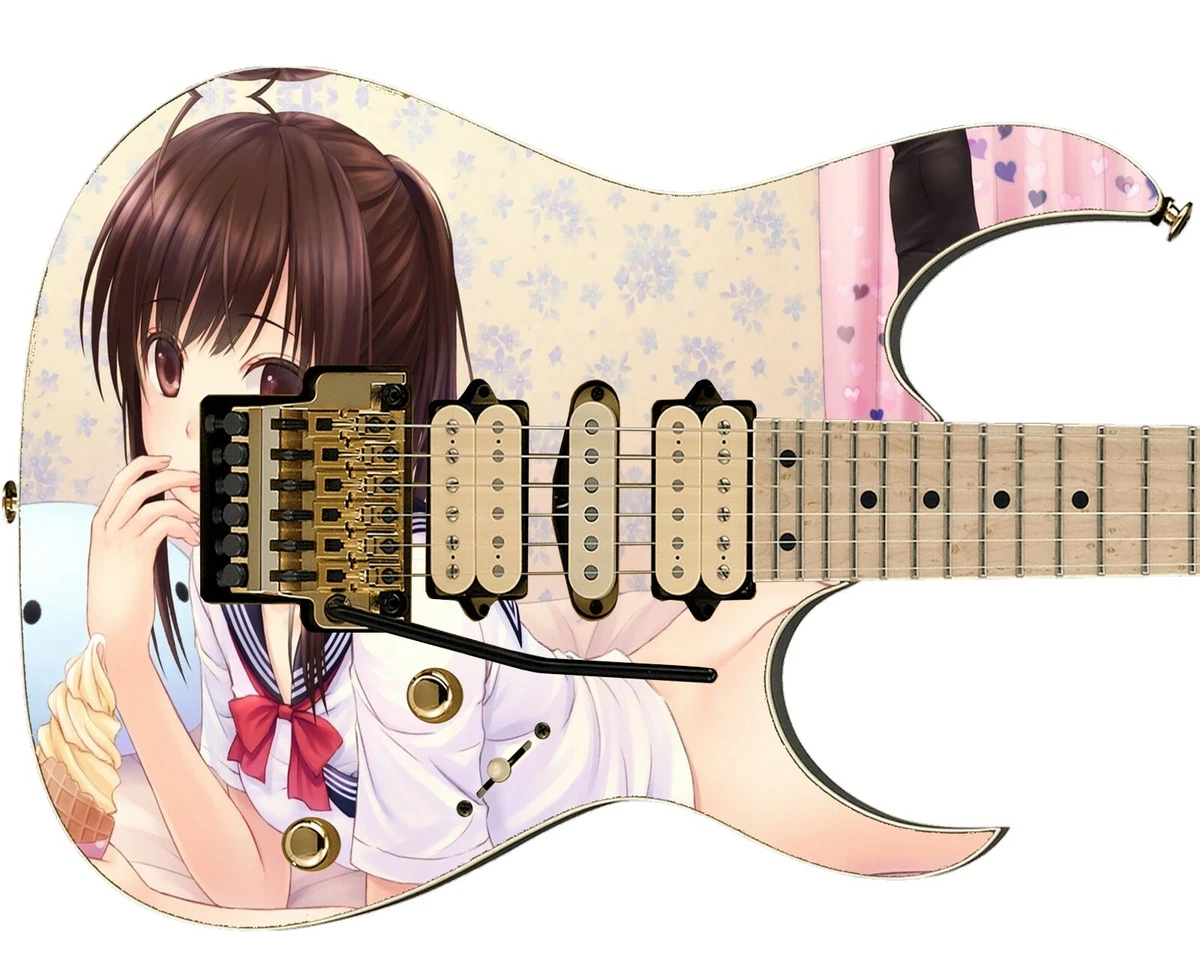 Cool Girl Anime With Guitar