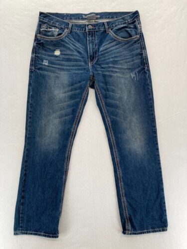 Axe and Crown Jeans Mens 38x32 Slim Straight Dark… - image 1