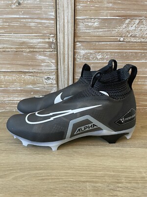 Nike Alpha Menace Elite 3 Football Cleats Mens 9 Black Gray Flyknit CT6648-010 s-l400.jpg main image 2