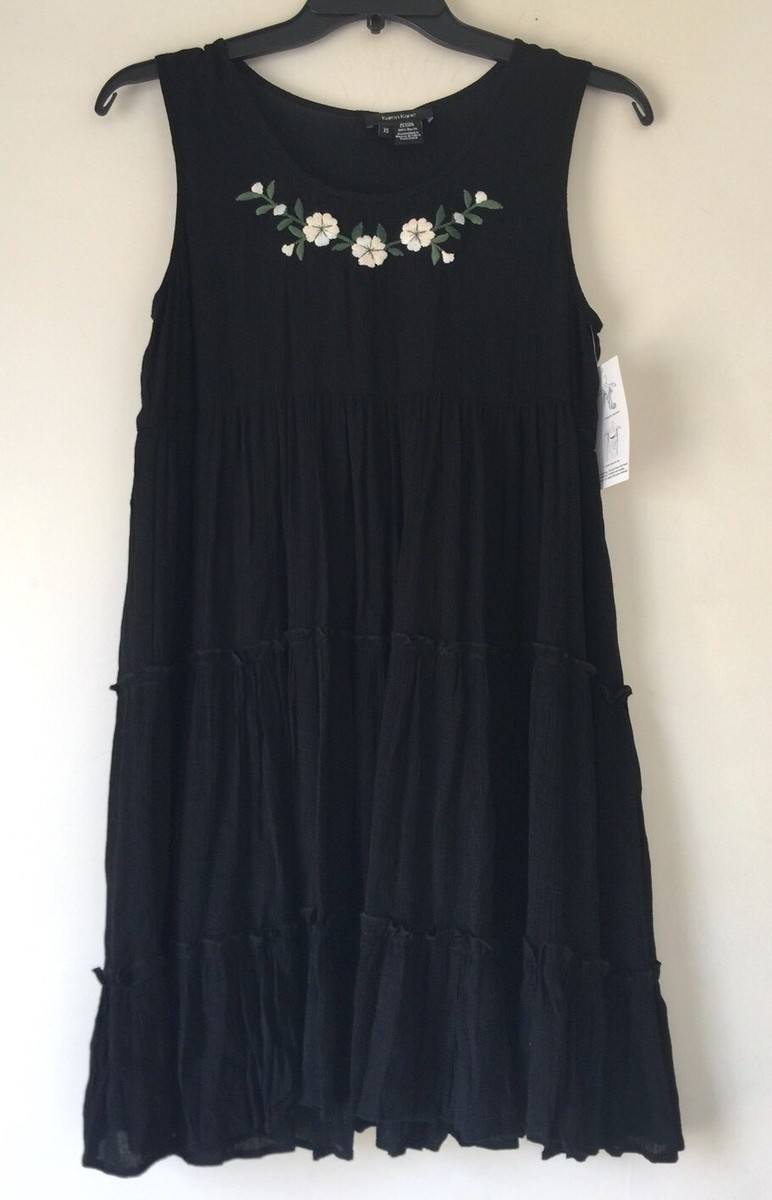 Karen Kane Embroidered Tiered A-Line Dress. Size XS | eBay