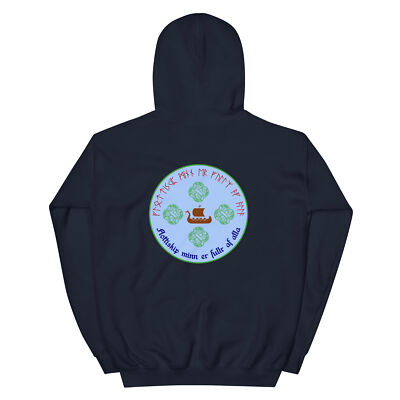''Hovercraft...Eels'' Norse Unisex Hoodie Viking Monty Python Rune Futhark