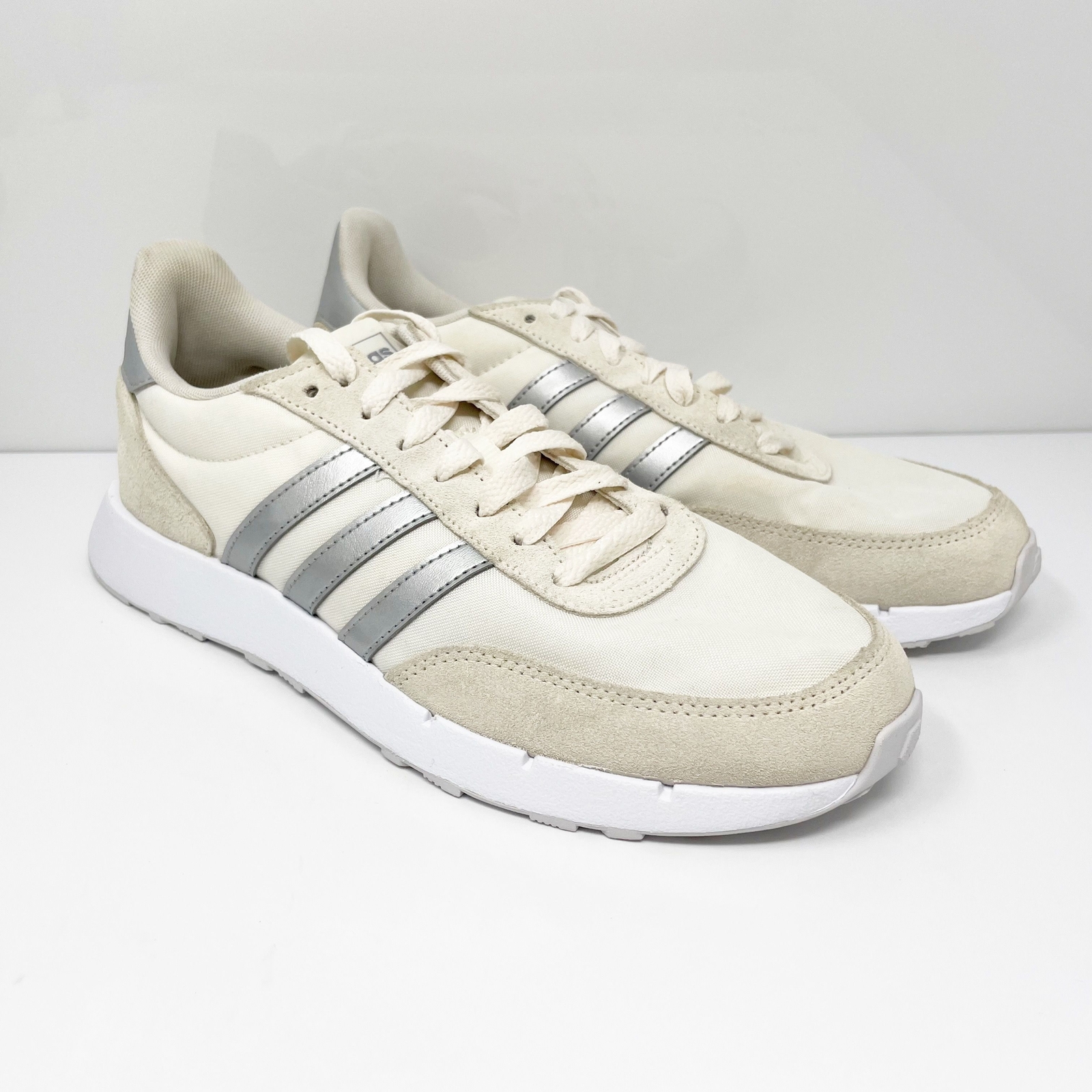 Adidas Womens Run 60s 2.0 FZ0959 Beige Running Shoes Sneakers Size 9 | eBay