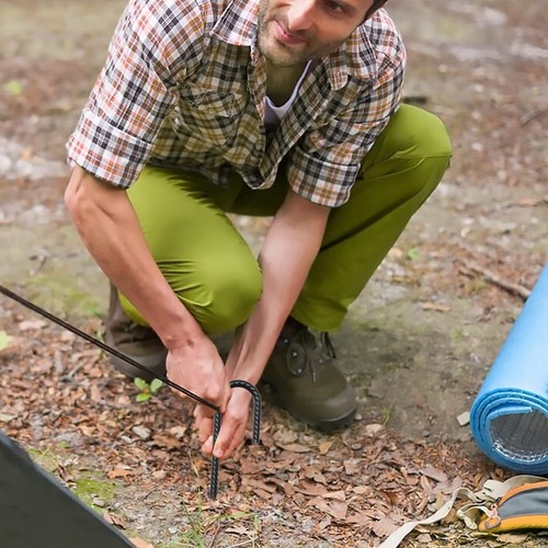 10 Stück 24 Zoll Schwerlast J Haken Bewehrung Pfähle Bodenanker für Gartenzelt - Bild 3 von 6