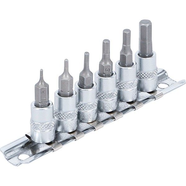 "Bit Einsatz Satz Innensechskant Antrieb 6,3 Mm (1/4\") NüSse Sechskant 6 Tlg."-image
