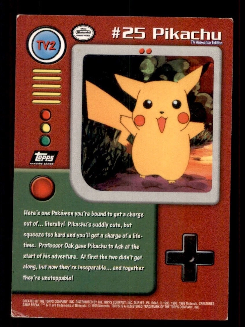Pokemon tv2 #25 Pikachu Values - MAVIN