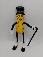Vintage 1991 Planters Mr. Peanut Russ Bendy Bendable Figure