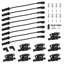 Spark Plugs And Wire And Coil Packs Ignition Coil Set For GM LSX LM7 4.8 5.3 5.7