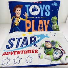 Toy Story 4 Set Of 2 Pillowcases Standard Reversible Woody Buzz Disney Pixar