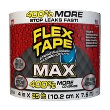 Flex Seal Flex Tape MAX 4 in. W X 25 ft. L White Waterproof Repair Tape