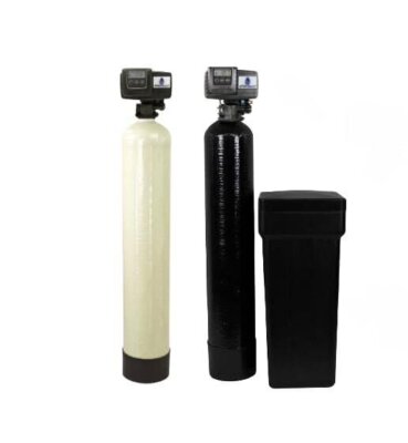 Combo Package Fleck 5600SXT 48,000 Grain Water Softener and Backwashing pH...